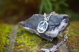 Desert Night Necklace with an Opalized Wood Semi-Precious Stone