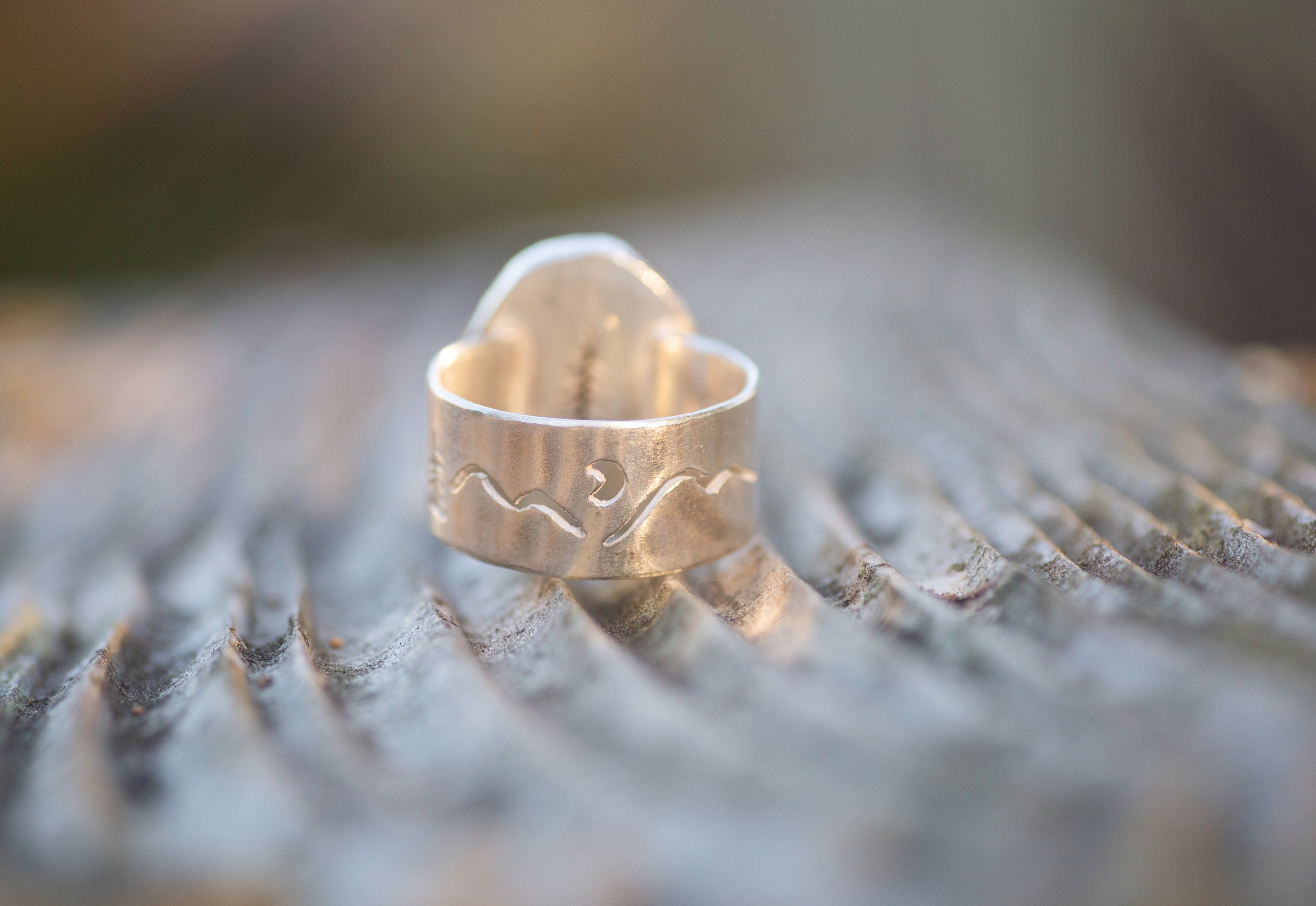 Pines + Mountains, Sonoran Gold Turquoise Ring size 9.25
