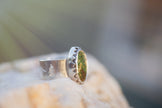 Pines + Mountains, Sonoran Gold Turquoise Ring size 9.25