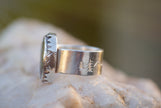Pines + Mountains, Sonoran Gold Turquoise Ring size 9.25
