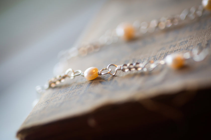 Bristlecone Pine Scenic Agate Beaded Necklace