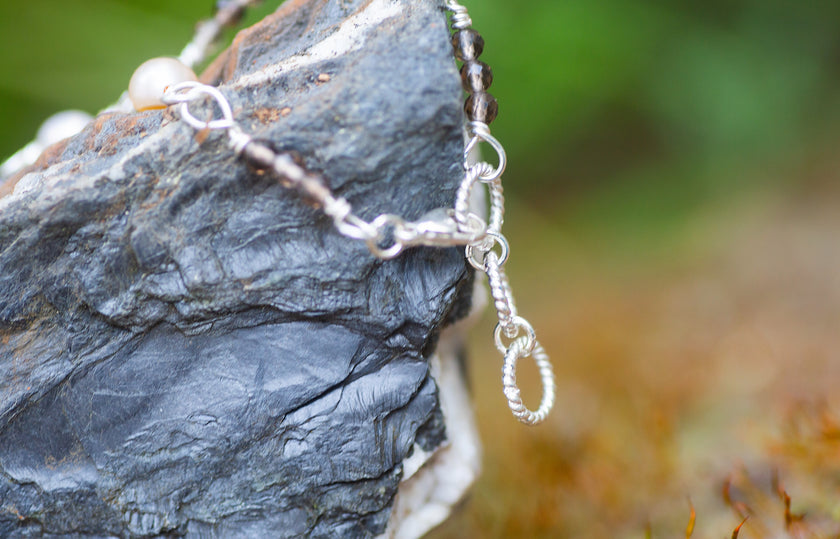 Bristlecone Pine Scenic Agate Beaded Necklace