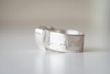 Labradorite Heart Rhythm/EKG Sterling Silver Ring. Size 7.5 (US)