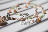 Growing Love Necklace with Dendritic Agate and Peridot