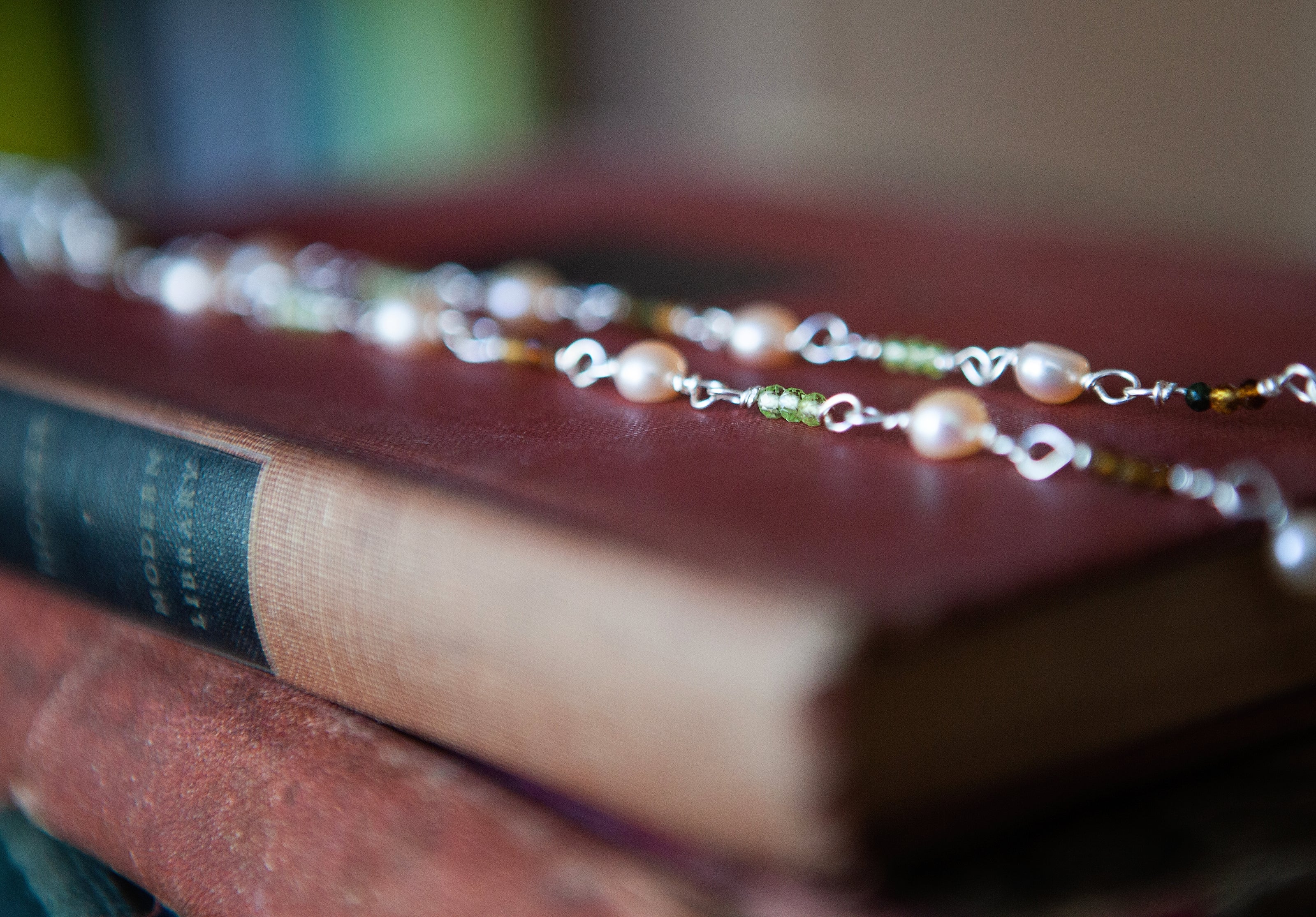 Growing Love Necklace with Dendritic Agate and Peridot