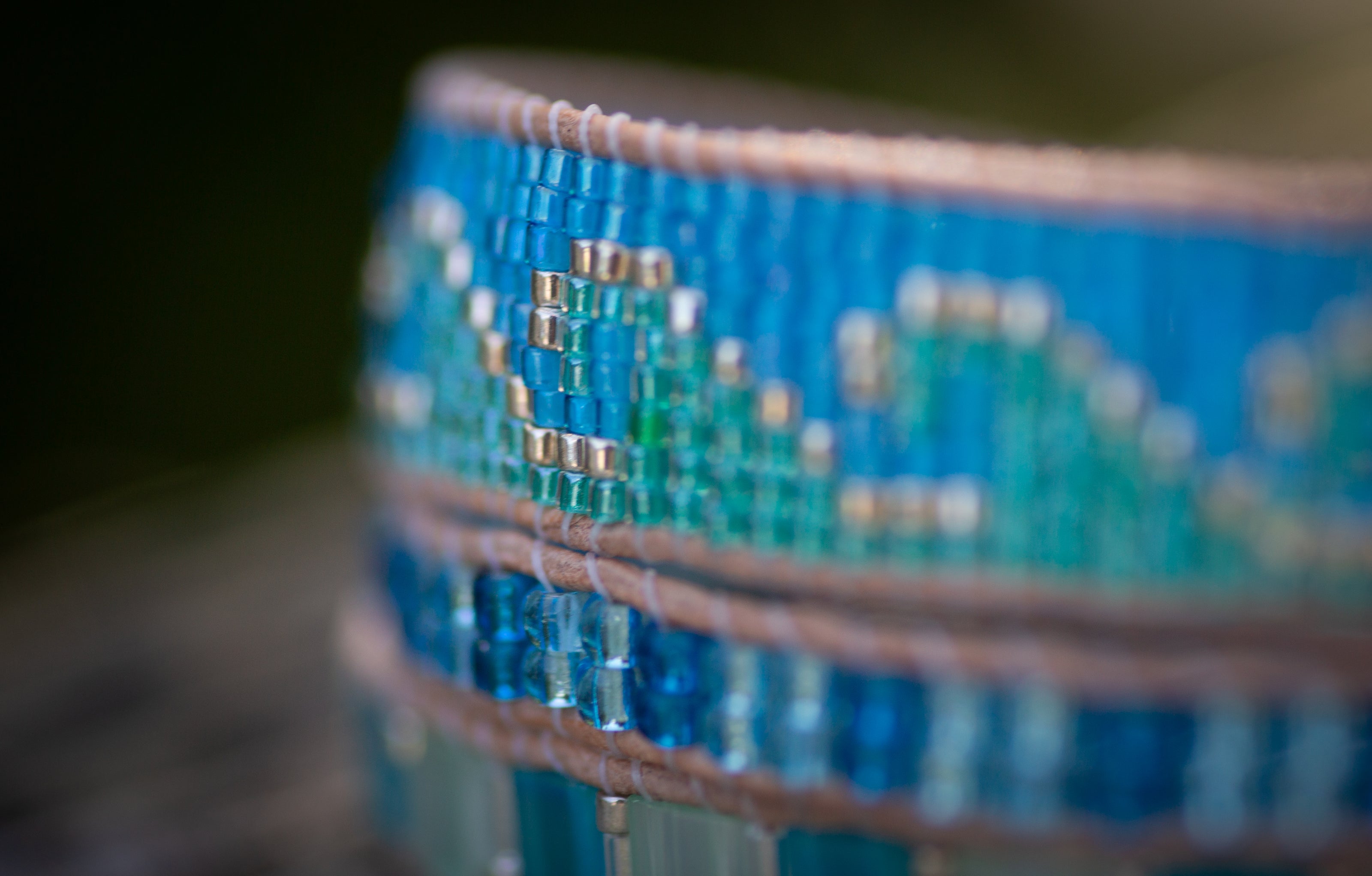 Catch the Wave Beaded Adjustable Triple Wrap Bracelet