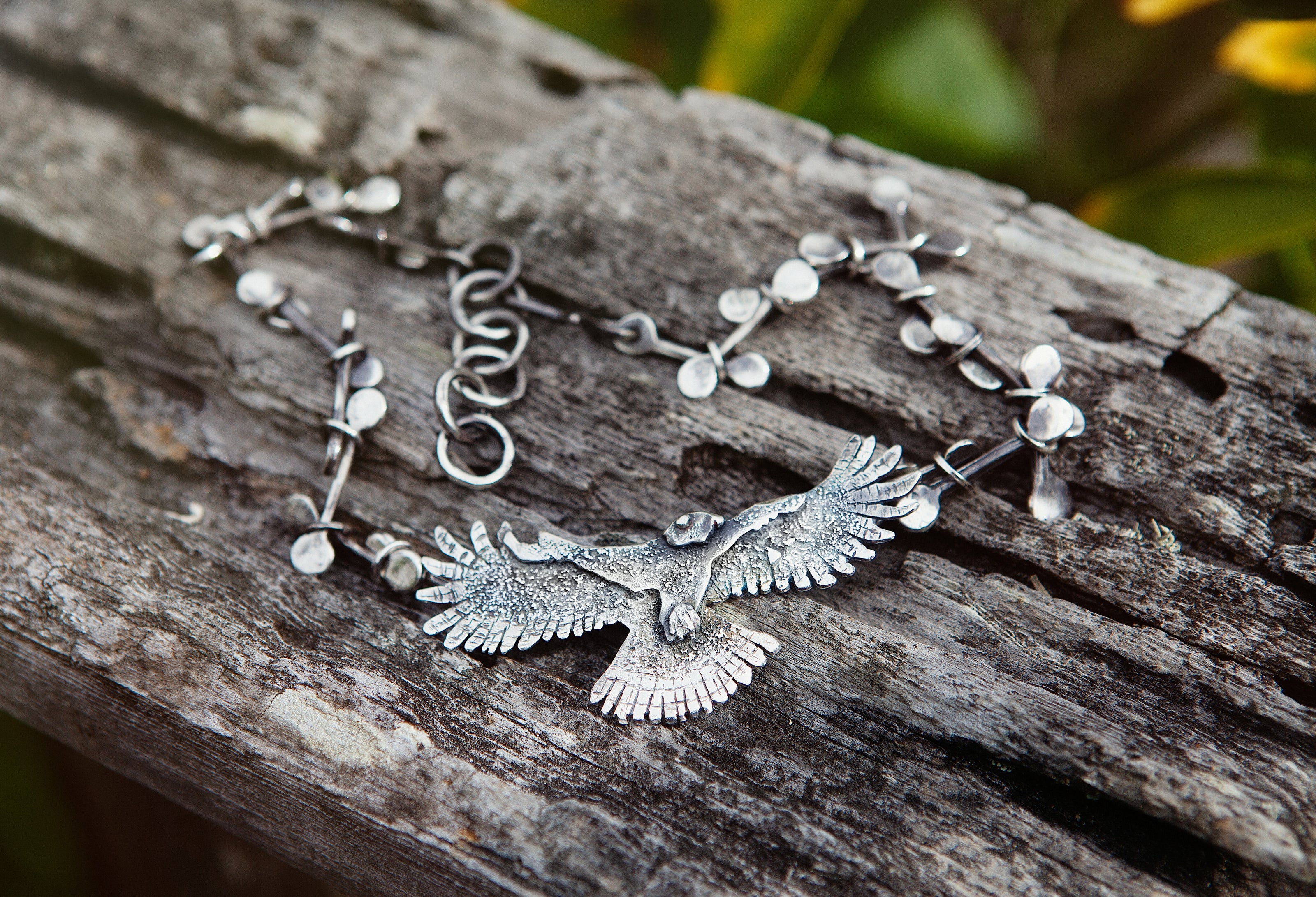 Hawk Choker/Necklace in Sterling Silver