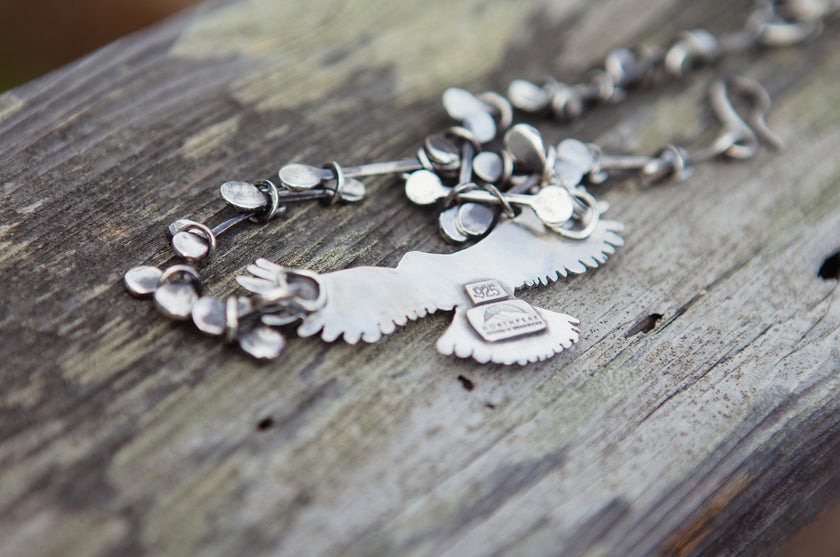 Hawk Choker/Necklace in Sterling Silver