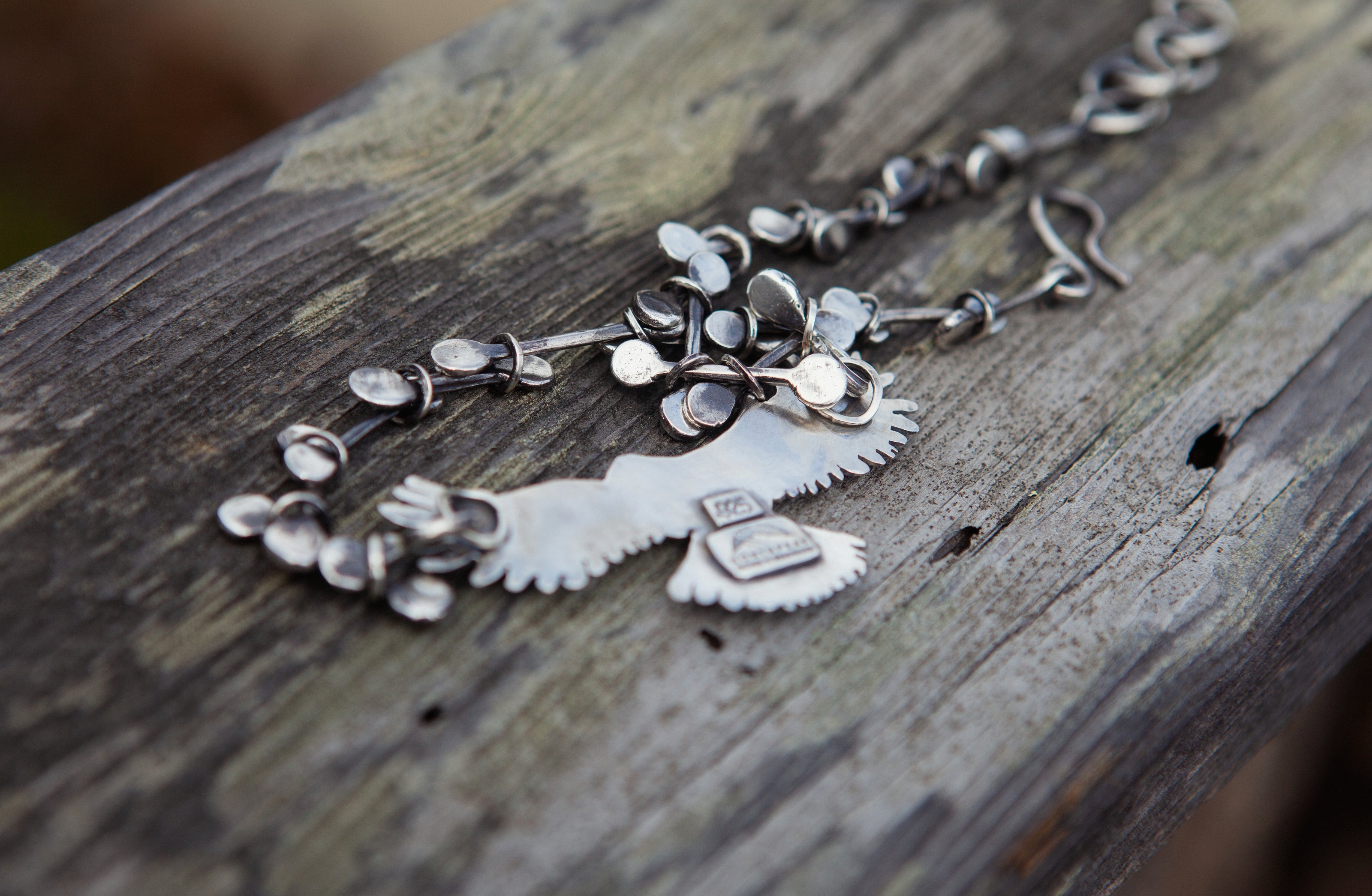 Hawk Choker/Necklace in Sterling Silver