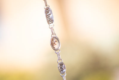 Stopping By the Woods, Sterling Silver and Dendritic Agate Doublet Bracelet