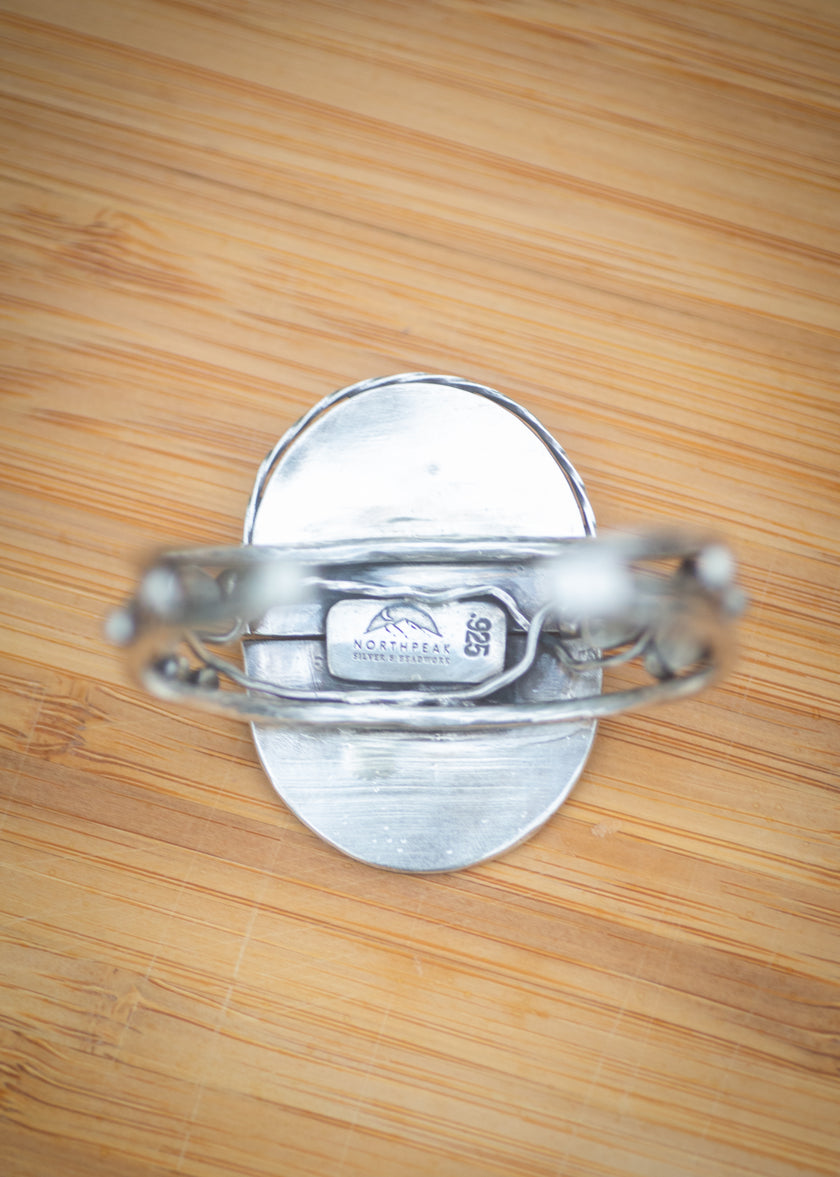 High Mountain Cuff with Scenic Jasper and Turquoise