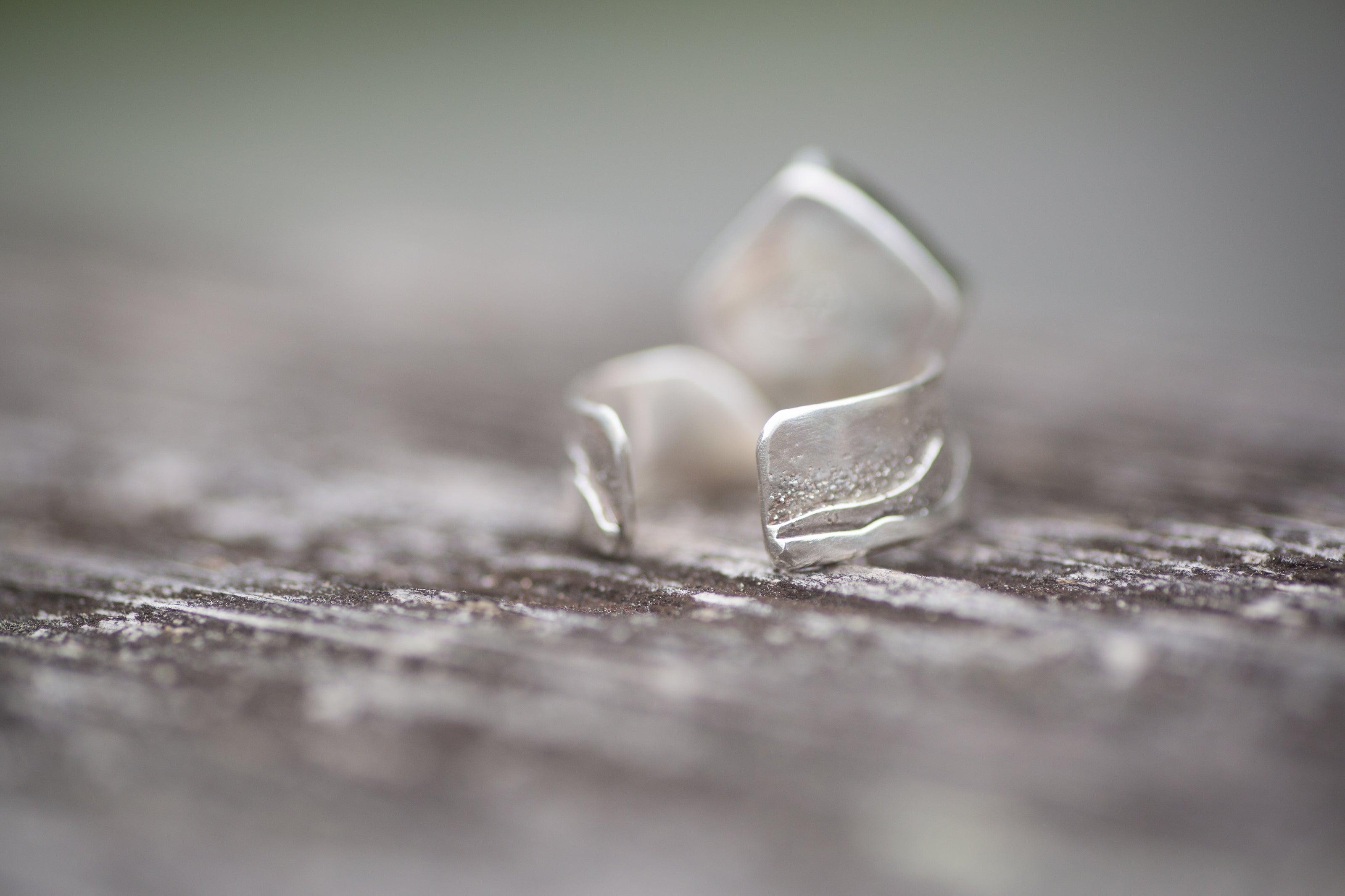 Mountains to the Sea, Sterling and Turquoise Finger Cuff